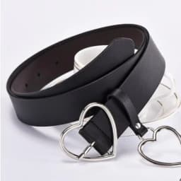 1pc New Sweetheart Buckle with Adjustable Ladies Heart-shaped Thin Belt High Quality Punk Fashion Belts