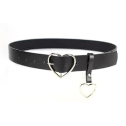 1pc New Sweetheart Buckle with Adjustable Ladies Heart-shaped Thin Belt High Quality Punk Fashion Belts