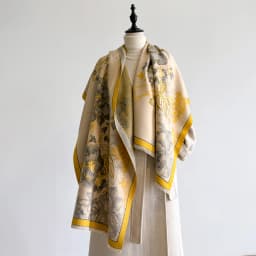 Brand Fashion Winter Cashmere Shawl for Women - Tasseled Flower Printed Pashmina Scarf, Thick Warm Wrap & Poncho