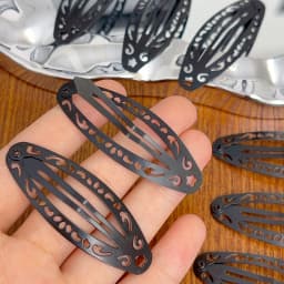 Punk Hollow Out Hairpin Y2K Vintage Geometric Hair Clips Silver Metal BB Clips Korean Barrette Gothic Girl Side Hair Accessories