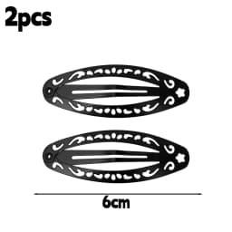 Punk Hollow Out Hairpin Y2K Vintage Geometric Hair Clips Silver Metal BB Clips Korean Barrette Gothic Girl Side Hair Accessories