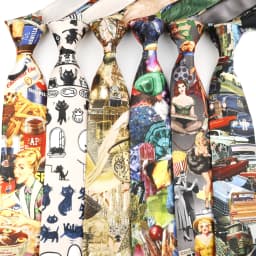 Vintage Art Oil Graffiti Print Tie Soft Touch New Design 8.5cm Imitation Silk Tie Casual Wedding Party Tie Gift Accessories