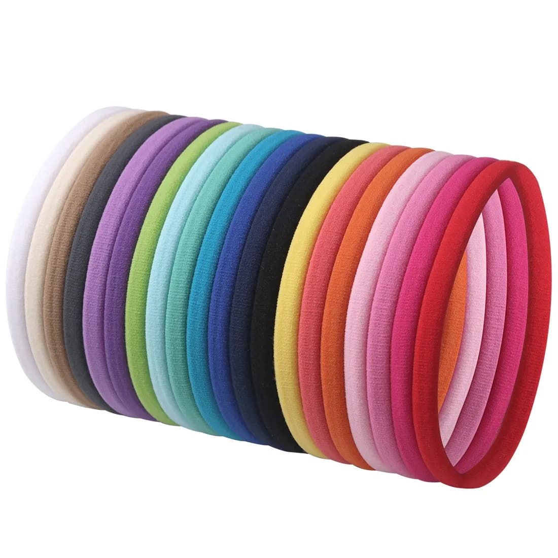 20pcs Soft Nylon Headbands Girls Women Elastic Hairbands Women DIY Headband for Flower Bows Children Kids Hair Accessories
