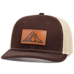 2025 Fashionable and Simple New Mesh Hat Richardson Label Mountain Printed Flat Edge Baseball Hat Outdoor Leisure Sunshade Hat