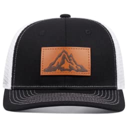 2025 Fashionable and Simple New Mesh Hat Richardson Label Mountain Printed Flat Edge Baseball Hat Outdoor Leisure Sunshade Hat