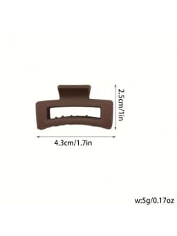 4pcs Classic Matte Small Square Grip Clip Mini High Grip Disc Hair Breakers Small Grip Clip Suitable for Daily Wearing