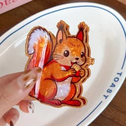 1pc cute animal hair clip bear peacock cartoon squirrel hairpin back of head bun hedgehog shark hair accessory