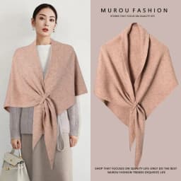 New Fashion Triangle Scarf Shawl Women's Neck Wrap Wool Blended Female Thickened Warm Shoulder Shawl Winter Gift High Quality