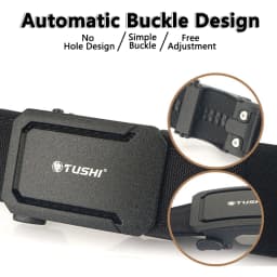 TUSHI Military Tactical Belt for Men Sturdy Nylon Metal Automatic Buckle Police Duty Belt Outdoor Girdle IPSC Sports Accessories