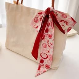 New Year-themed narrow long scarf for women Red hairband with long flowing ribbon Tie-up waist belt Professional neck scarf