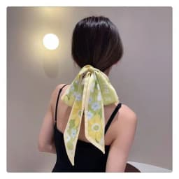 New Year-themed narrow long scarf for women Red hairband with long flowing ribbon Tie-up waist belt Professional neck scarf