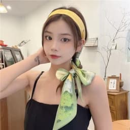 New Year-themed narrow long scarf for women Red hairband with long flowing ribbon Tie-up waist belt Professional neck scarf