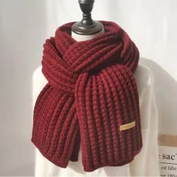 For Travel Office Warm Cashmere Scarves Neckercheif Winter Scarf Women Mens Thick Cable Knit Wrap Chunky Long Warm Scarf