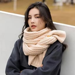 For Travel Office Warm Cashmere Scarves Neckercheif Winter Scarf Women Mens Thick Cable Knit Wrap Chunky Long Warm Scarf