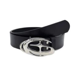 2025 Y2K Punk Hollow Waist Fake Leather Belt Fashion Gothic Accessory Buckle for Men and Women