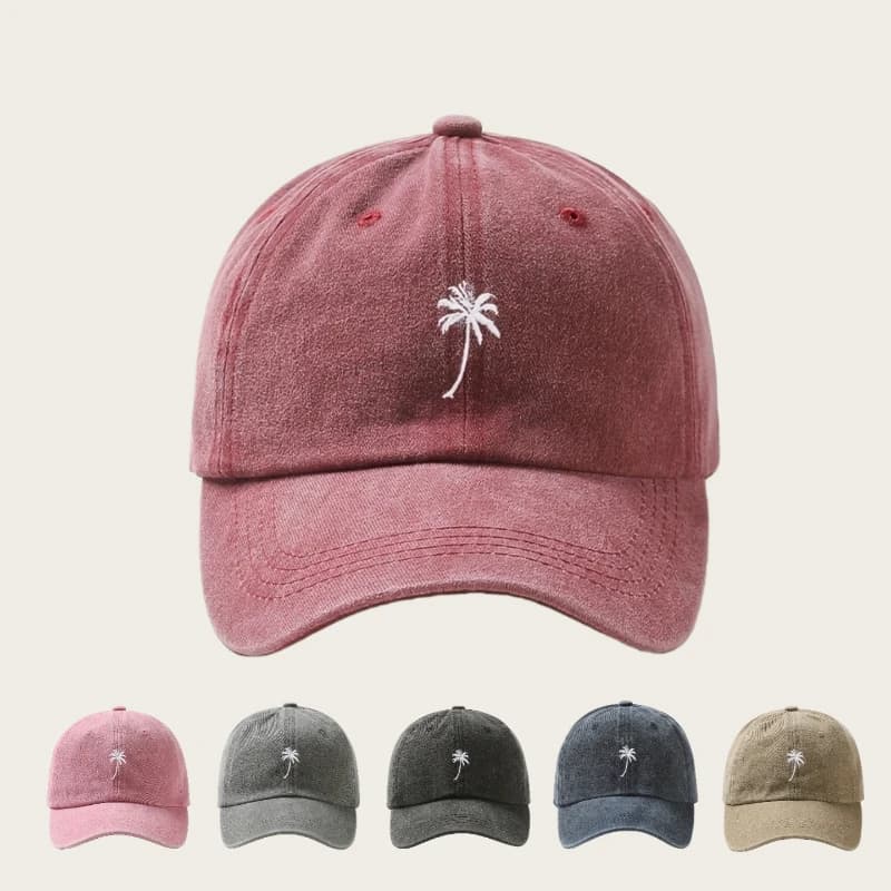 1pc Retro Washed Embroidered Baseball Caps for Women,outdoor Leisure Adjustable Multifunctional Dad Hats for Holiday,daliy Wear