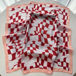 2026 Women Square Scarf Silk Imitation Print Neckerchief Bandana Lady Shawl Scarves Wrap Head Hair Band Ties
