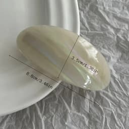 French Retro and Elegant Hair Clips - Retro Low Ponytail Clips, Oval-Shaped, Perfect for Both Casual and Formal Hairstyles