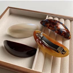 French Retro and Elegant Hair Clips - Retro Low Ponytail Clips, Oval-Shaped, Perfect for Both Casual and Formal Hairstyles