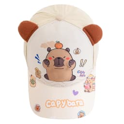 Hot Sale Children's Cartoon 3D Capybara Printed Cap Boys Girls Outdoor Sunshade Cute Kapibala Hat Lovely Kids Baseball Cap