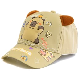 Hot Sale Children's Cartoon 3D Capybara Printed Cap Boys Girls Outdoor Sunshade Cute Kapibala Hat Lovely Kids Baseball Cap