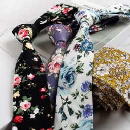 Mens Handmade Casual Flower Neckties For Men Women Floral Printed Cotton Neck Tie 6cm Narrow Soft Cravat Wedding Party Gravata