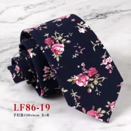 Mens Handmade Casual Flower Neckties For Men Women Floral Printed Cotton Neck Tie 6cm Narrow Soft Cravat Wedding Party Gravata