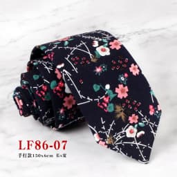Mens Handmade Casual Flower Neckties For Men Women Floral Printed Cotton Neck Tie 6cm Narrow Soft Cravat Wedding Party Gravata