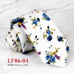 Mens Handmade Casual Flower Neckties For Men Women Floral Printed Cotton Neck Tie 6cm Narrow Soft Cravat Wedding Party Gravata