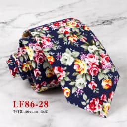 Mens Handmade Casual Flower Neckties For Men Women Floral Printed Cotton Neck Tie 6cm Narrow Soft Cravat Wedding Party Gravata