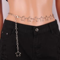 European and American Women's Sky Star Decoration Body Chain Simple and Versatile with Jeans Fashionable Waist Chain