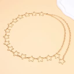 European and American Women's Sky Star Decoration Body Chain Simple and Versatile with Jeans Fashionable Waist Chain
