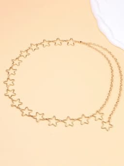 European and American Women's Sky Star Decoration Body Chain Simple and Versatile with Jeans Fashionable Waist Chain