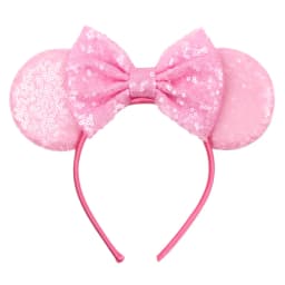 2026 Leopard Mouse Ears Headband Girls Cosplay Trendy 5"Bow Hairband Festival Birthday Party DIY Hair Accessories Gifts