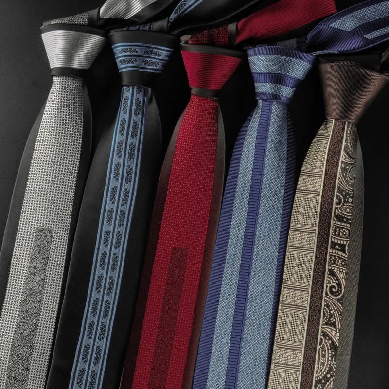 Casual Mens Ties Narrow 6cm Stripe Men's Business Professional Accessories Prom Groomsmen Ties Wedding Party Holiday Gifts