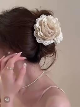 1 Pcs Ladies' Hair Claws Flower Sweet Fashionable Elegant Gentle Hair Grabs Simple Versatile Korean Hair Accessories For Girl