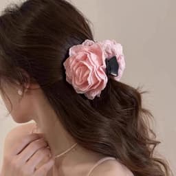 1 Pcs Ladies' Hair Claws Flower Sweet Fashionable Elegant Gentle Hair Grabs Simple Versatile Korean Hair Accessories For Girl