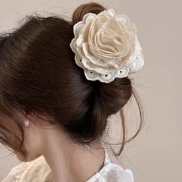 1 Pcs Ladies' Hair Claws Flower Sweet Fashionable Elegant Gentle Hair Grabs Simple Versatile Korean Hair Accessories For Girl