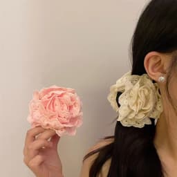 1 Pcs Ladies' Hair Claws Flower Sweet Fashionable Elegant Gentle Hair Grabs Simple Versatile Korean Hair Accessories For Girl