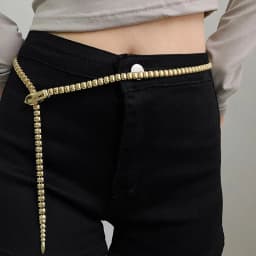 Retro Simple Metal Snake Waist Chain Personality Adjustable Chain Belt Dress Pants Waist Decoration Accessories