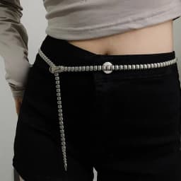 Retro Simple Metal Snake Waist Chain Personality Adjustable Chain Belt Dress Pants Waist Decoration Accessories