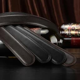 3.0cm 3.5cm Width Belt No Buckle Men Women Unisex PU Business Belt Without Automatic Buckle Waist Belts for Jeans