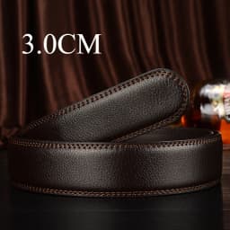 3.0cm 3.5cm Width Belt No Buckle Men Women Unisex PU Business Belt Without Automatic Buckle Waist Belts for Jeans
