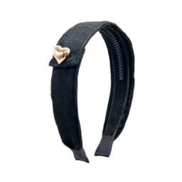 A5  Fashion Cordury Gold button Flat Band Large Hair headband Baby Mini clip Kids School Hair Accessories hairband