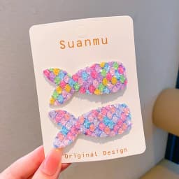 1/2Pcs Children's Sequins Mermaid Hair Clips Girls Glitter Sweet Mesh Hairpin Barrette Cute Princess Headwear Hair Accessories