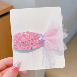 1/2Pcs Children's Sequins Mermaid Hair Clips Girls Glitter Sweet Mesh Hairpin Barrette Cute Princess Headwear Hair Accessories