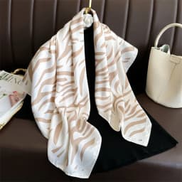 Luxury 90cm Twill Square Scarf For Women Spring Print Hair Band Hijab Foulard Sunsceen Neckerchief Shawl Wraps Echarpe