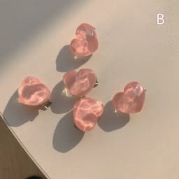 Anime Card Captor Sakura Cute Pink Creamy Flower Bb Hairpin Side Hair Clip Girl Headwear Sweet Hairpins Ornament Gift