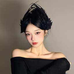 1 Pair Angel & Devil Wing Hair Clips Black/White Feather Roleplay Hairpins Side Clips Cosplay Costume Hair Accessories for Women
