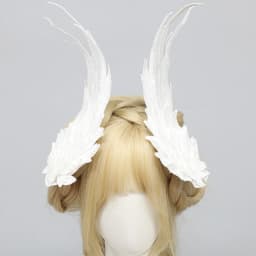 1 Pair Angel & Devil Wing Hair Clips Black/White Feather Roleplay Hairpins Side Clips Cosplay Costume Hair Accessories for Women